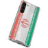 Iran Flag Distressed Galaxy S24 FE Clear Case
